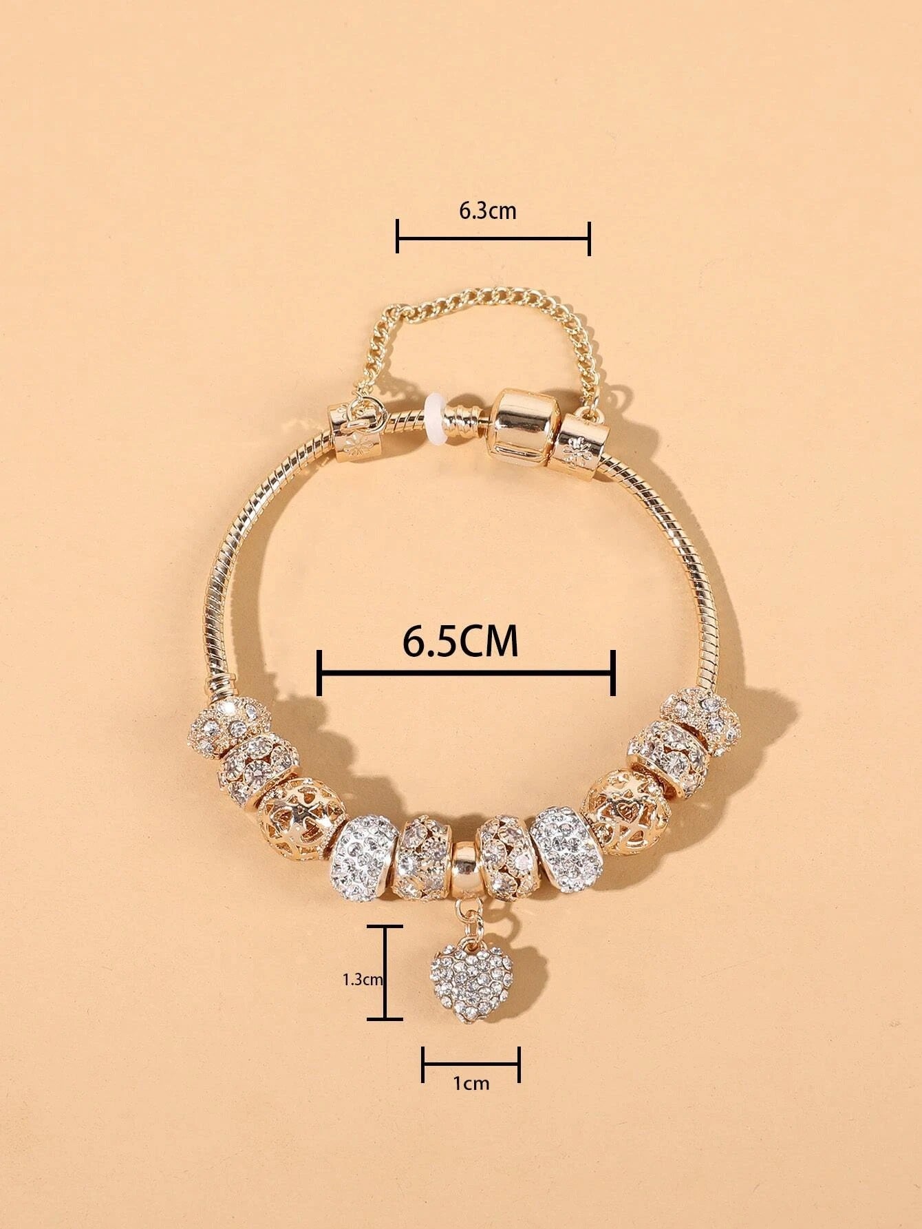 اسواره باندورا ذهبية ملون كريستالية اسواره pandora