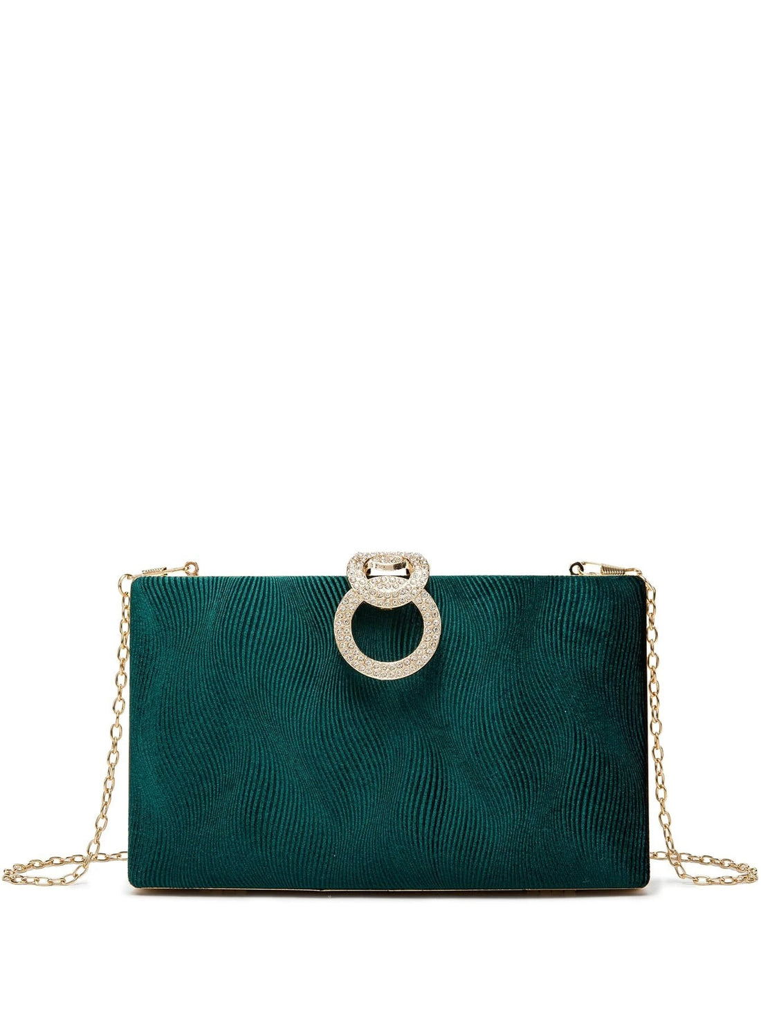 حقيبة سهرة صندوق بسلسلة اخضر شنط وحقائب شنط