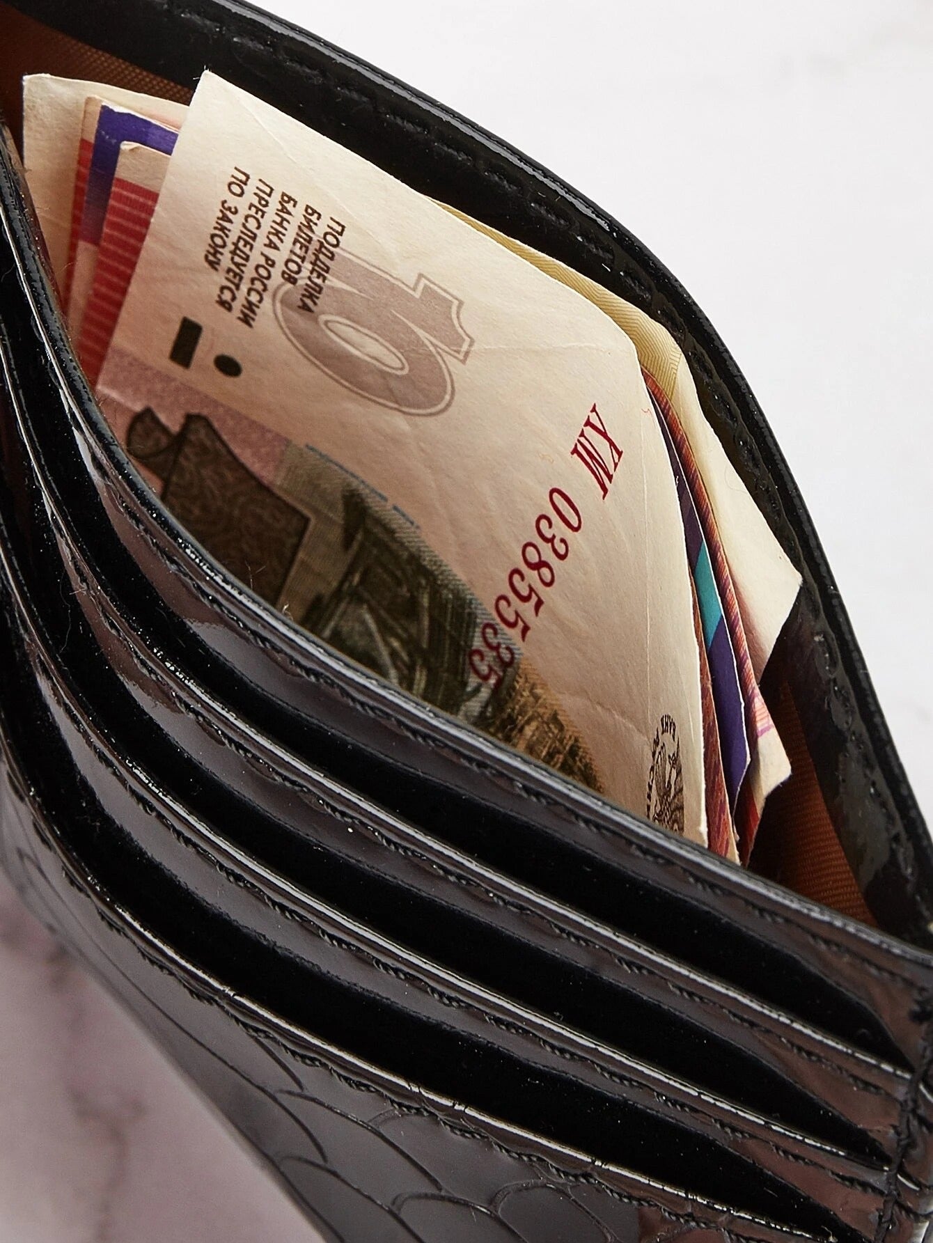 محفظة بطاقة اسود محافظ بوك