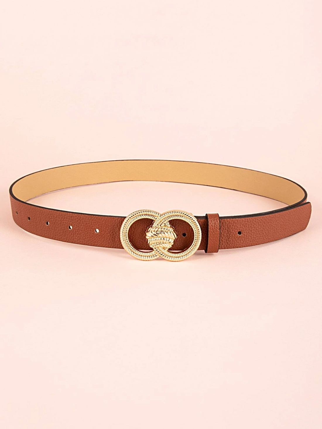 حزام مزدوج نقش بني احزمة jewel بني