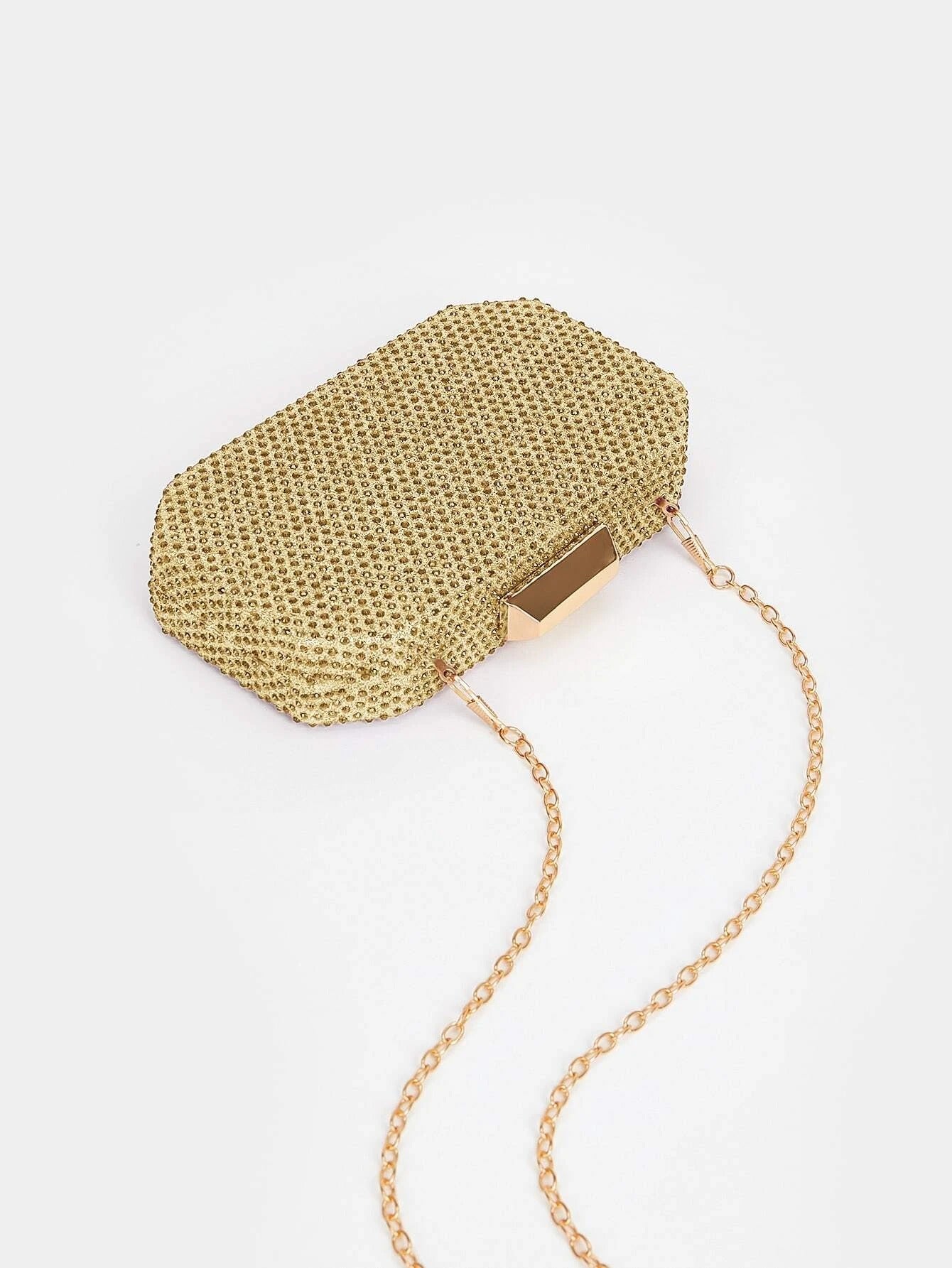 حقيبة سهره صندوق بديكور ذهبي شنط وحقائب شنط