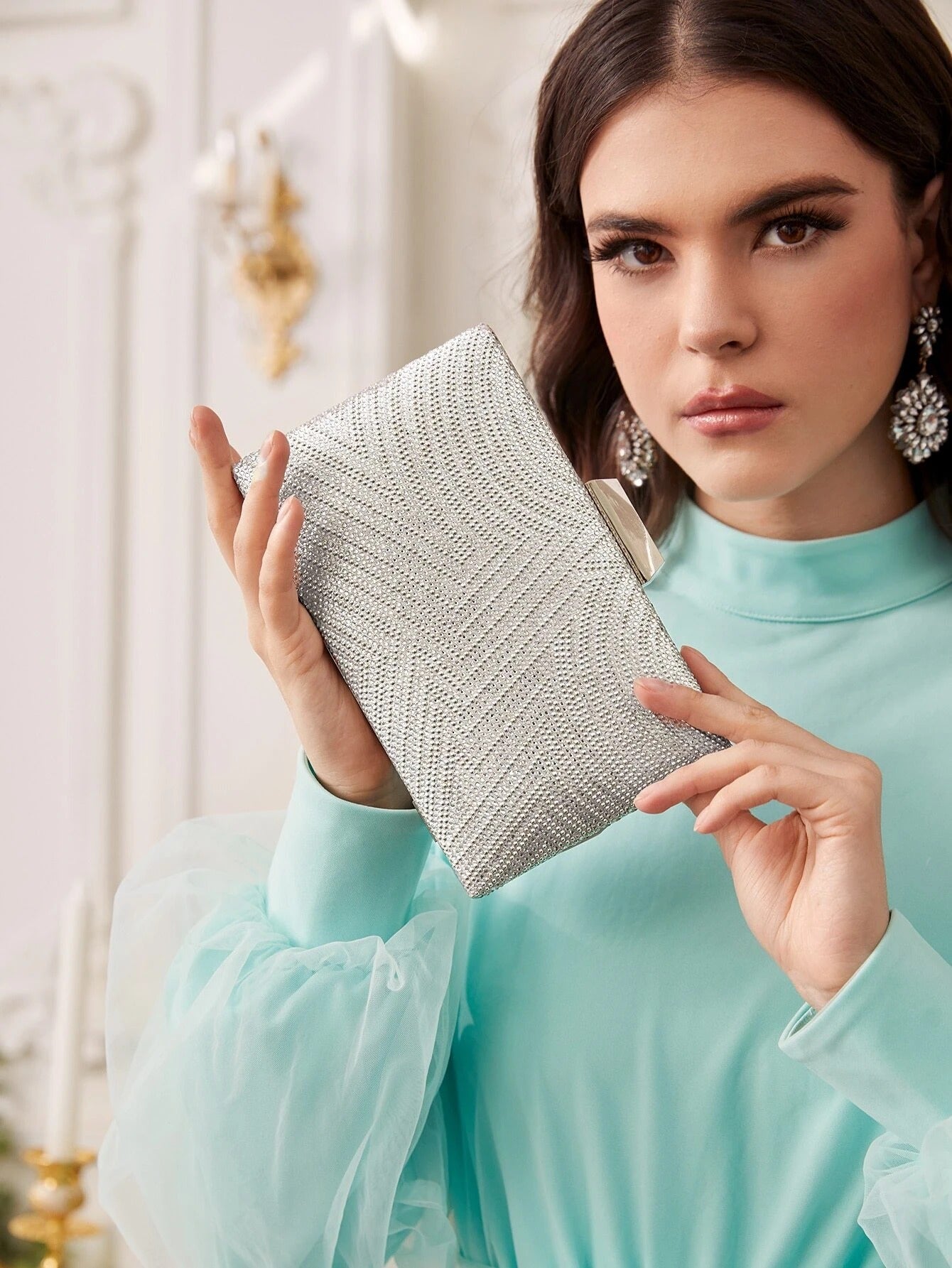 حقيبة سهره حجر الراين شنط وحقائب شنط