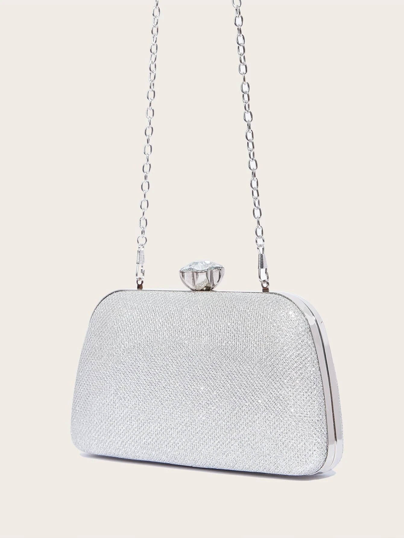 حقيبة سهره فضية شنط وحقائب شنط