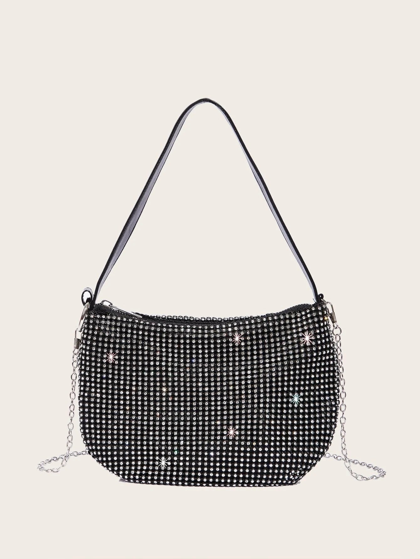 حقيبة كلاتش فضي واسود شنط وحقائب شنط اسود