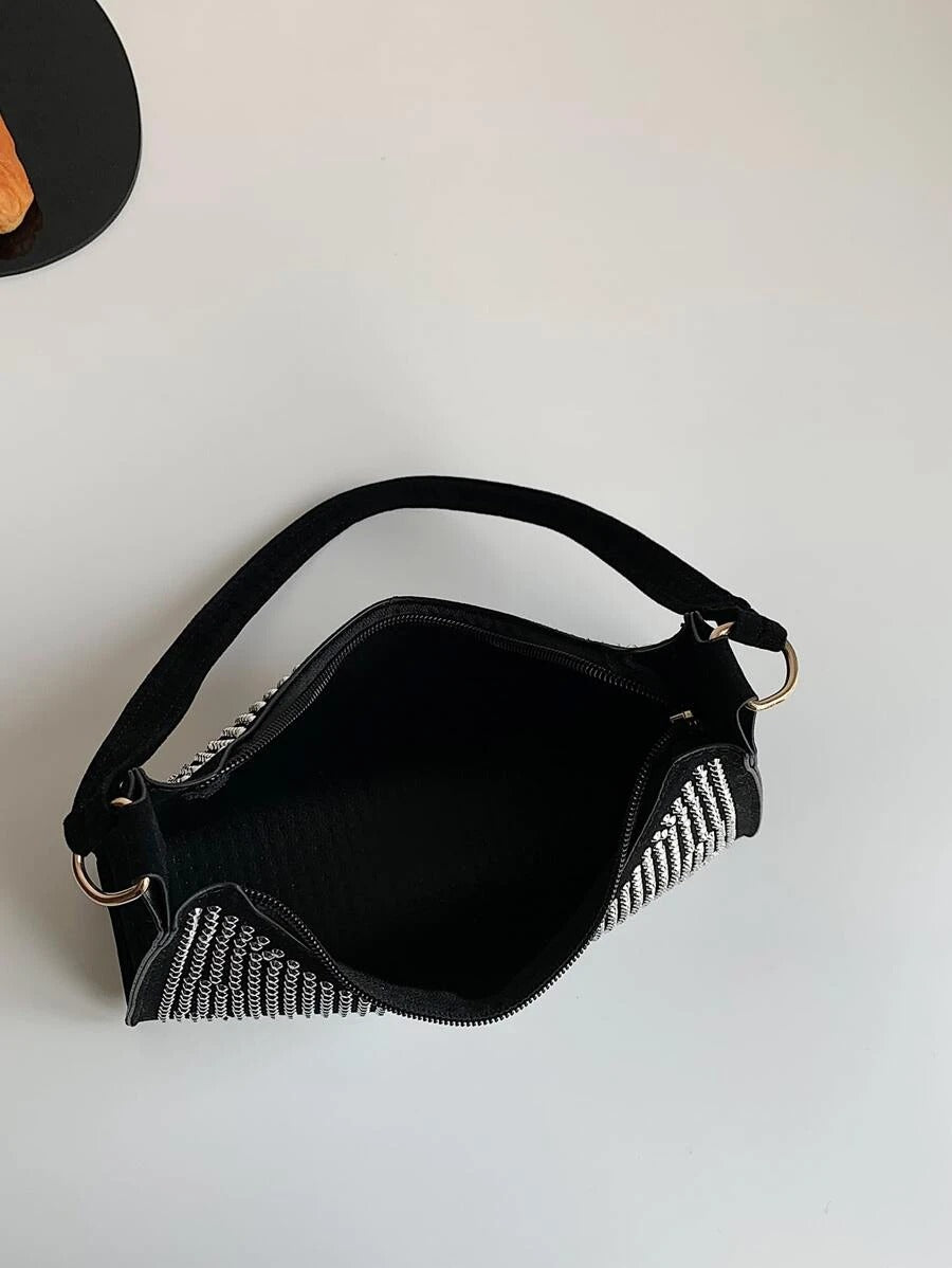 حقيبة مرصعه اسود شنط وحقائب شنط