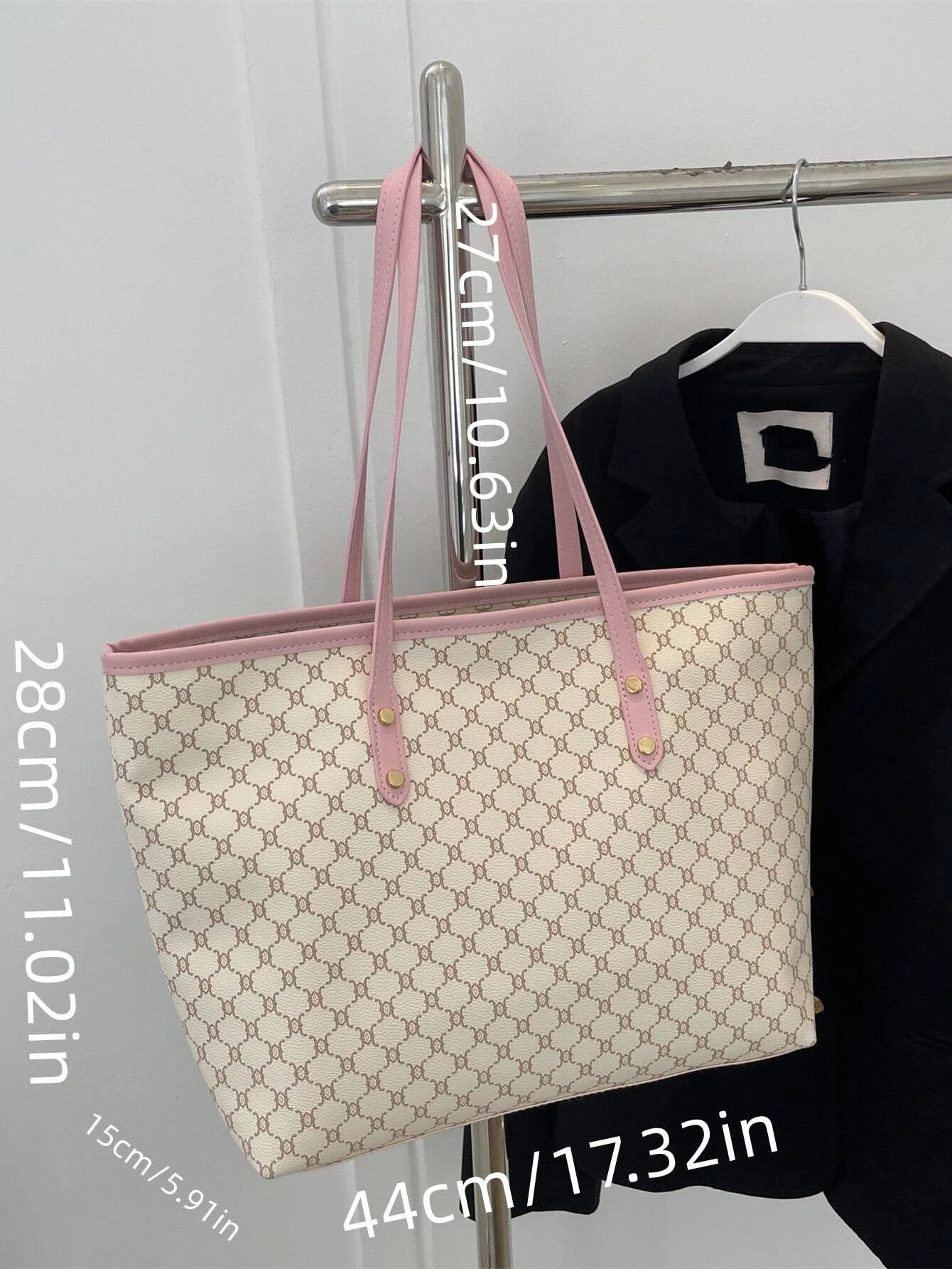 حقيبة كتف بني كبيرة للجامعه والطلعات شنط وحقائب شنط