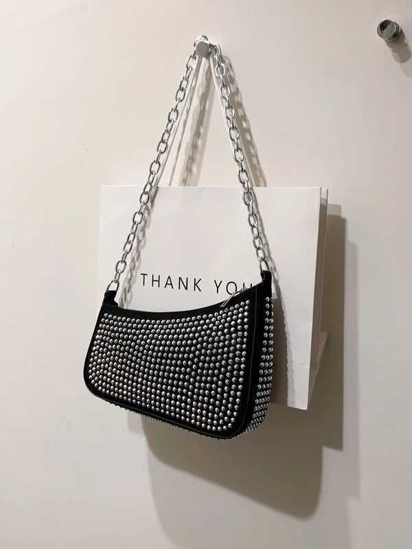 حقيبة مرصعه اسود شنط وحقائب شنط اسود