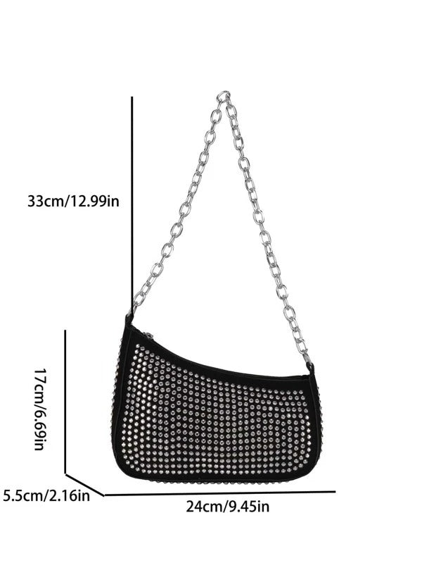 حقيبة مرصعه اسود شنط وحقائب شنط