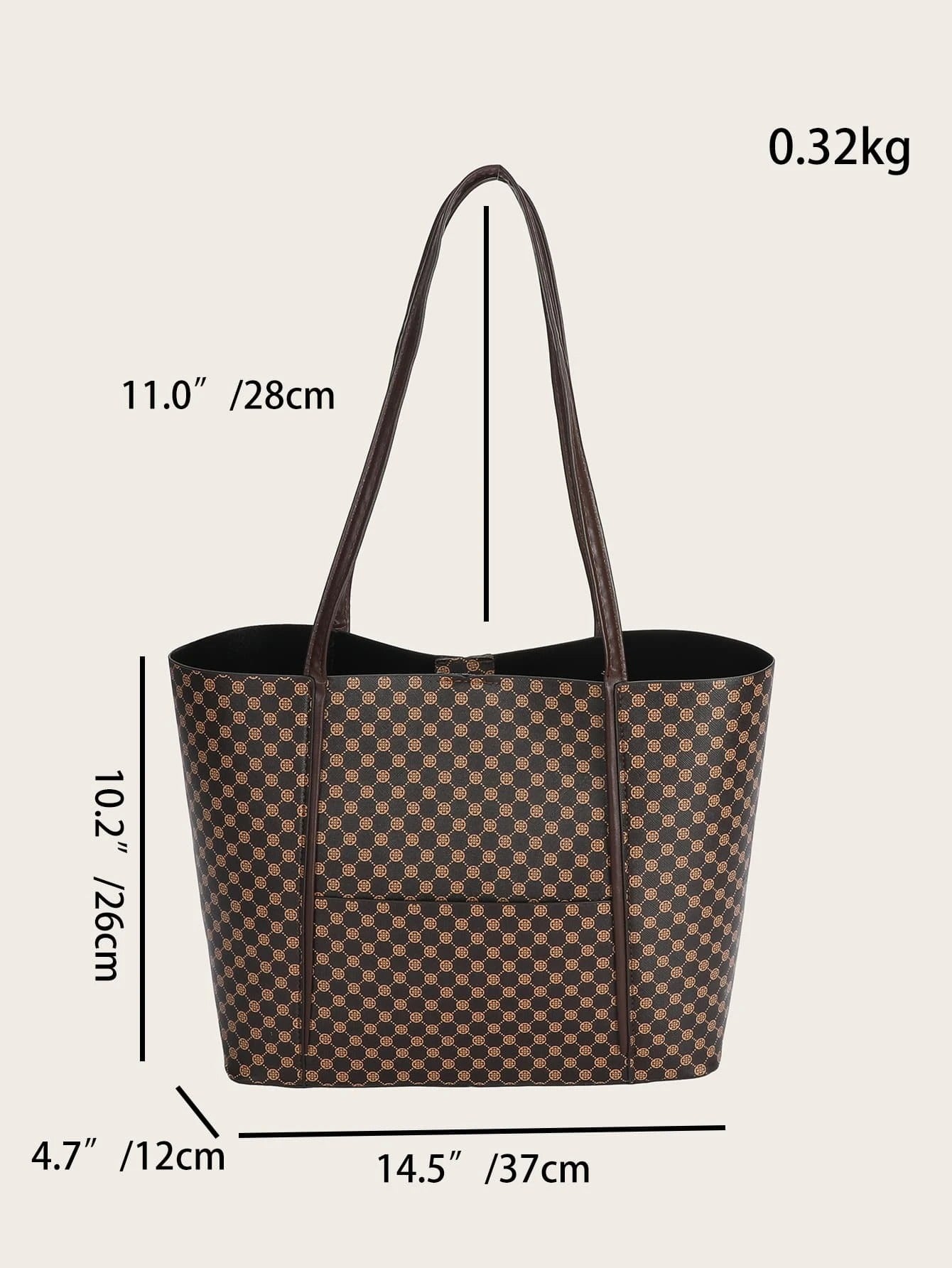 حقيبة كبيره بنية بحزام للجامعه شنط وحقائب شنط