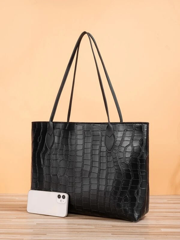 حقيبة جلد كبيره بنية للجامعه شنط وحقائب شنط