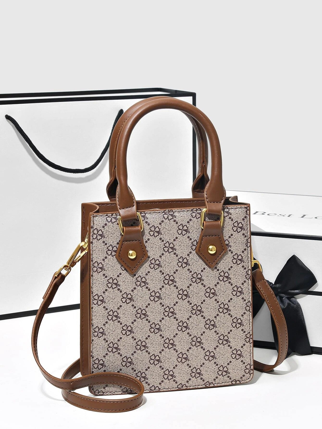 حقيبة ميني بنية شنط وحقائب شنط بيج