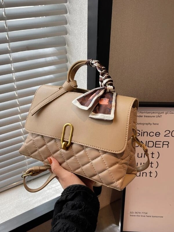 حقيبة مربعة نمط منقوش شنط وحقائب شنط