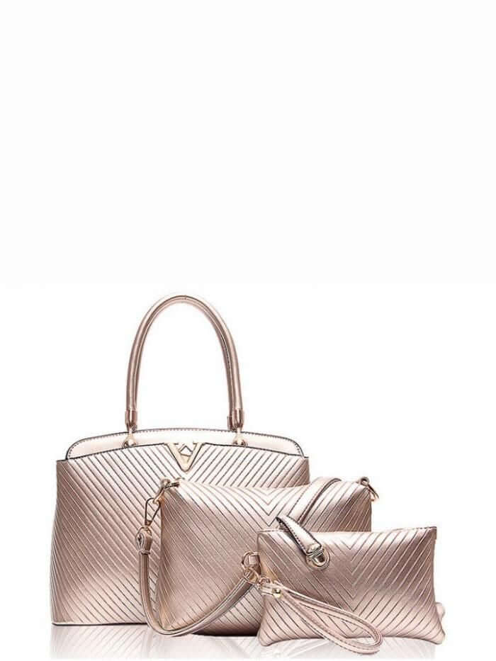 حقيبة كتف بمحفظة وحافظة شنط وحقائب متوفر 4 لون بيج