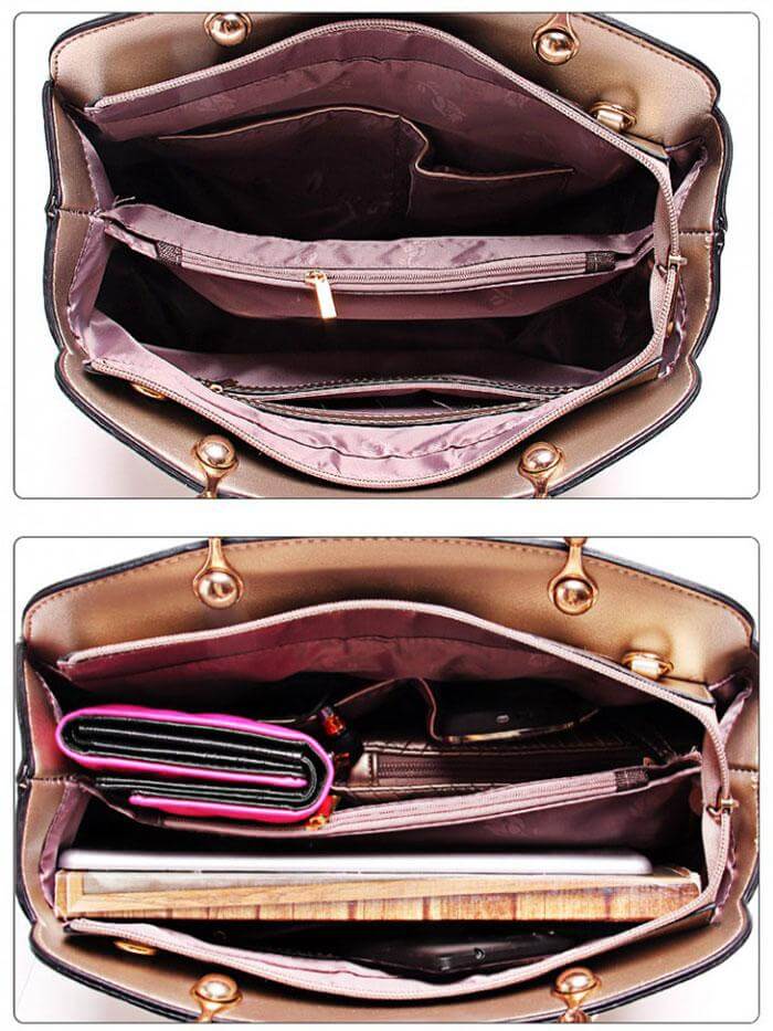 حقيبة كتف بمحفظة وحافظة شنط وحقائب متوفر 4 لون