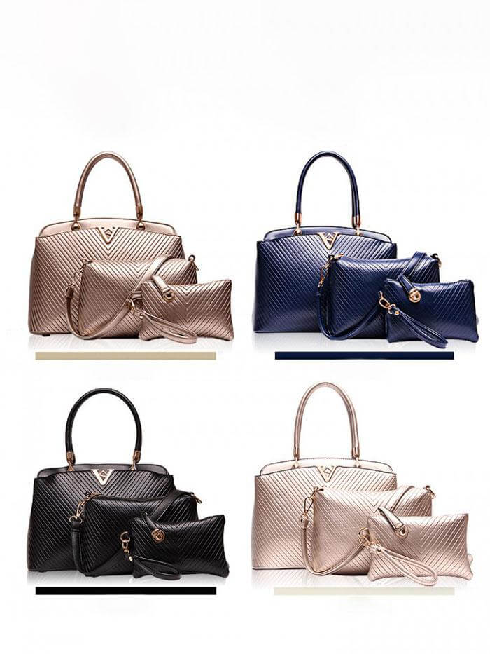 حقيبة كتف بمحفظة وحافظة شنط وحقائب متوفر 4 لون