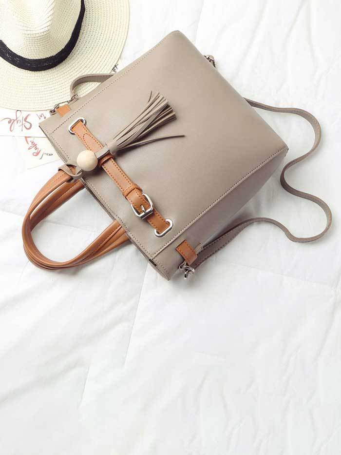 حقيبة يد سوداء بشريط جملي شنط وحقائب متوفر 4 لون كاكي