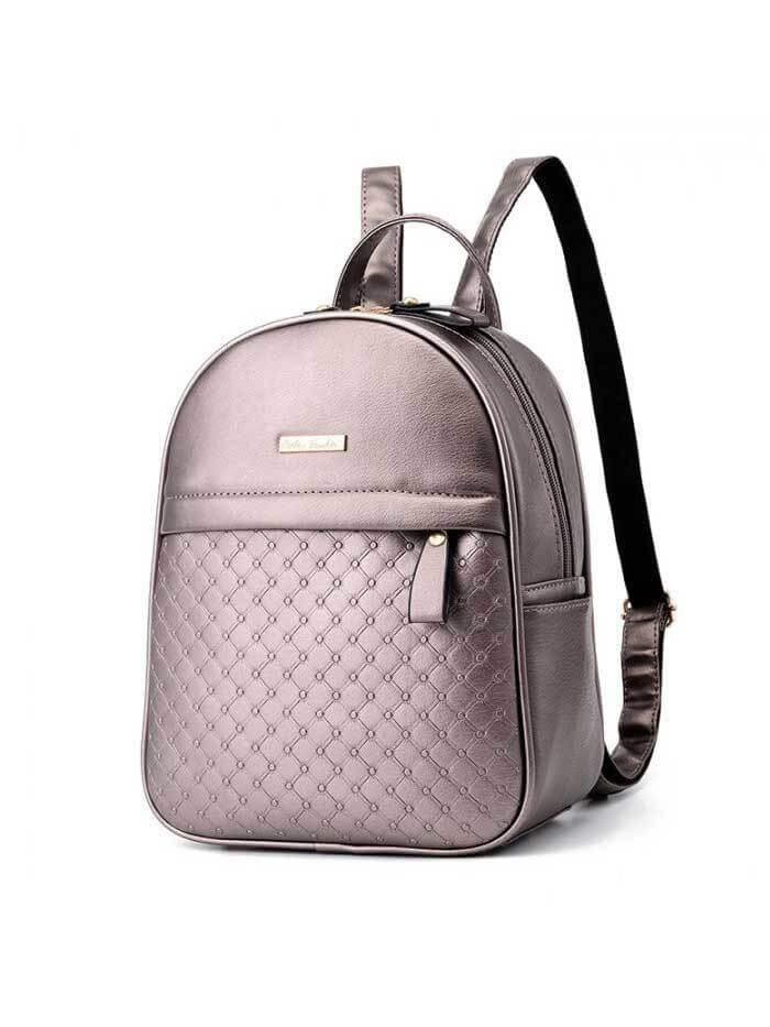 حقيبة ظهر كبيرة كلاسيك ديزاين شنط وحقائب متوفر 3 لون فضي