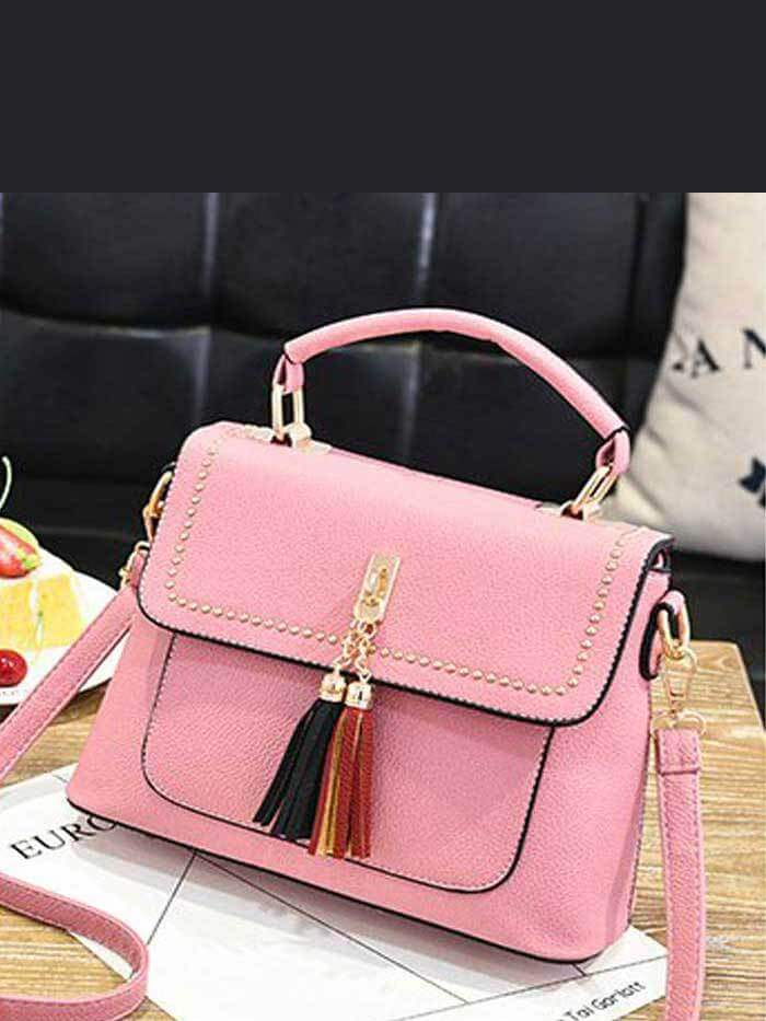 حقيبة يد خضراء شنط وحقائب متوفر 5 لون وردي