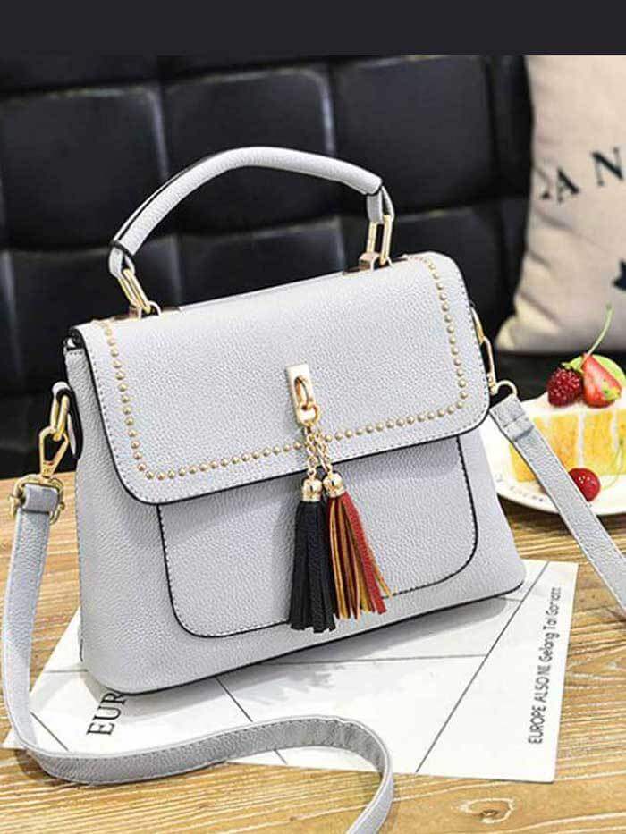 حقيبة يد خضراء شنط وحقائب متوفر 5 لون رمادي