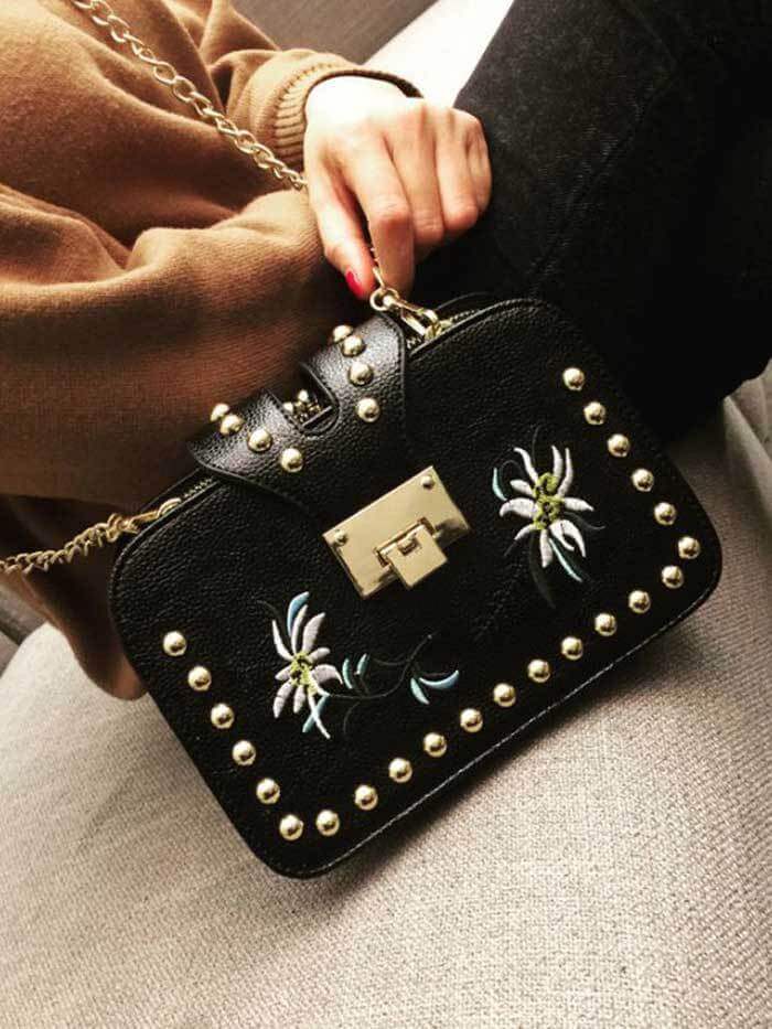 حقيبة يد بيضاء شنط وحقائب متوفر 3 لون اسود