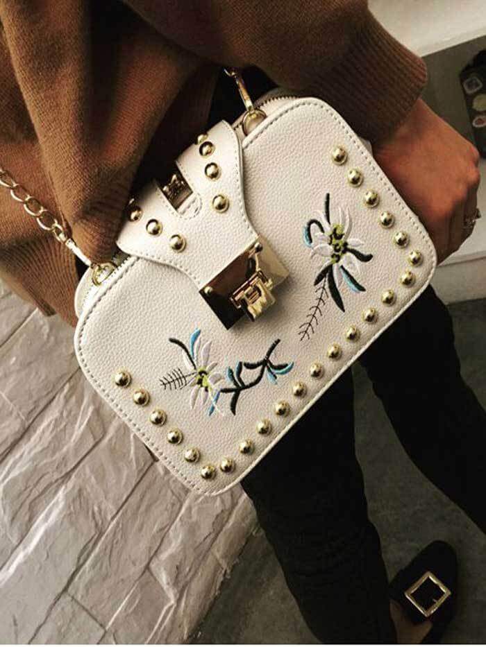 حقيبة يد بيضاء شنط وحقائب متوفر 3 لون ابيض