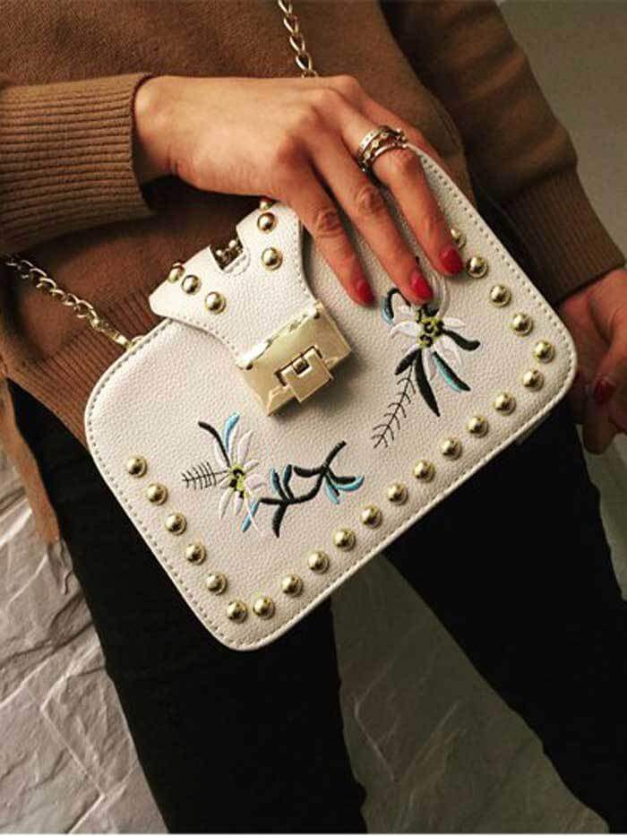 حقيبة يد بيضاء شنط وحقائب متوفر 3 لون