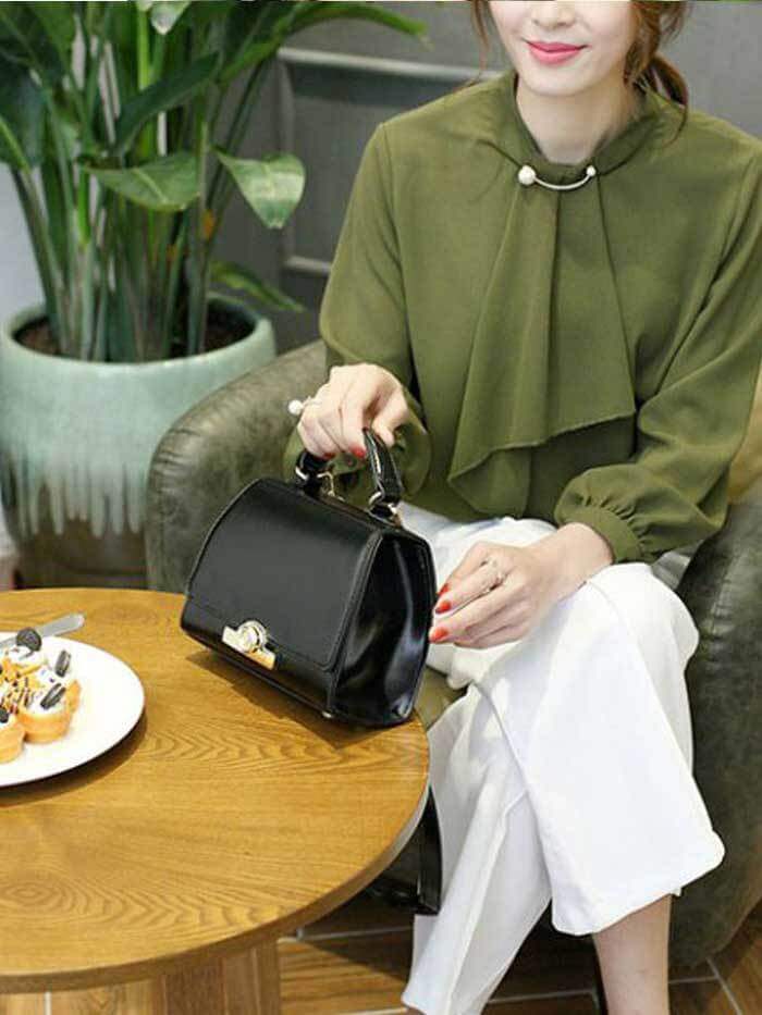 حقيبة يد سوداء شنط وحقائب متوفر 2 لون