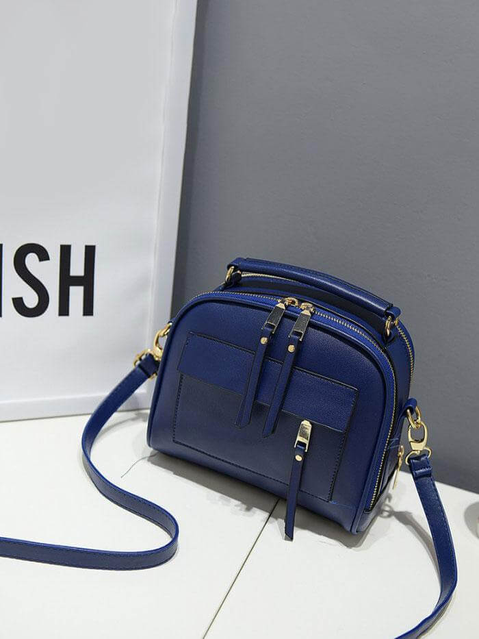 حقيبة كتف بيد طويلة شنط وحقائب متوفر 3 لون كحلي