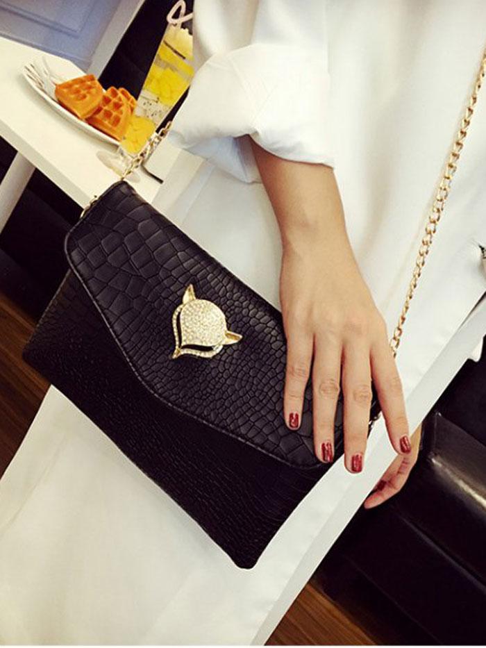 شنطه يد انيقه بحزام ذهبي شنط وحقائب متوفر 2 لون