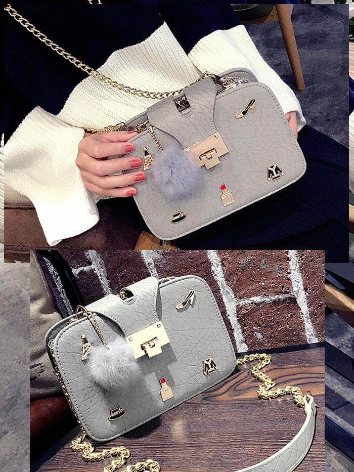 حقيبة يد متوسطة الحجم شنط وحقائب متوفر 2 لون