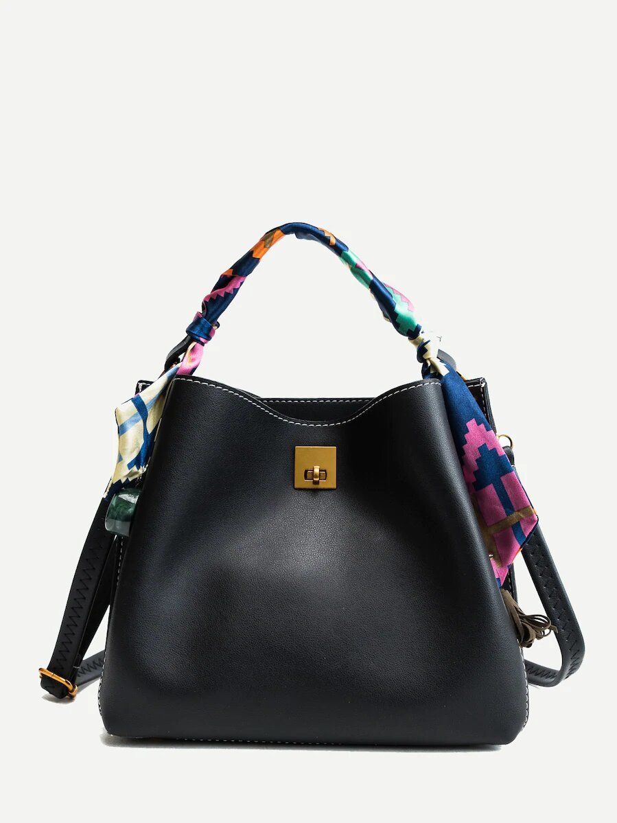 شنطه سوداء بربطه شنط وحقائب متوفر 5 لون اسود