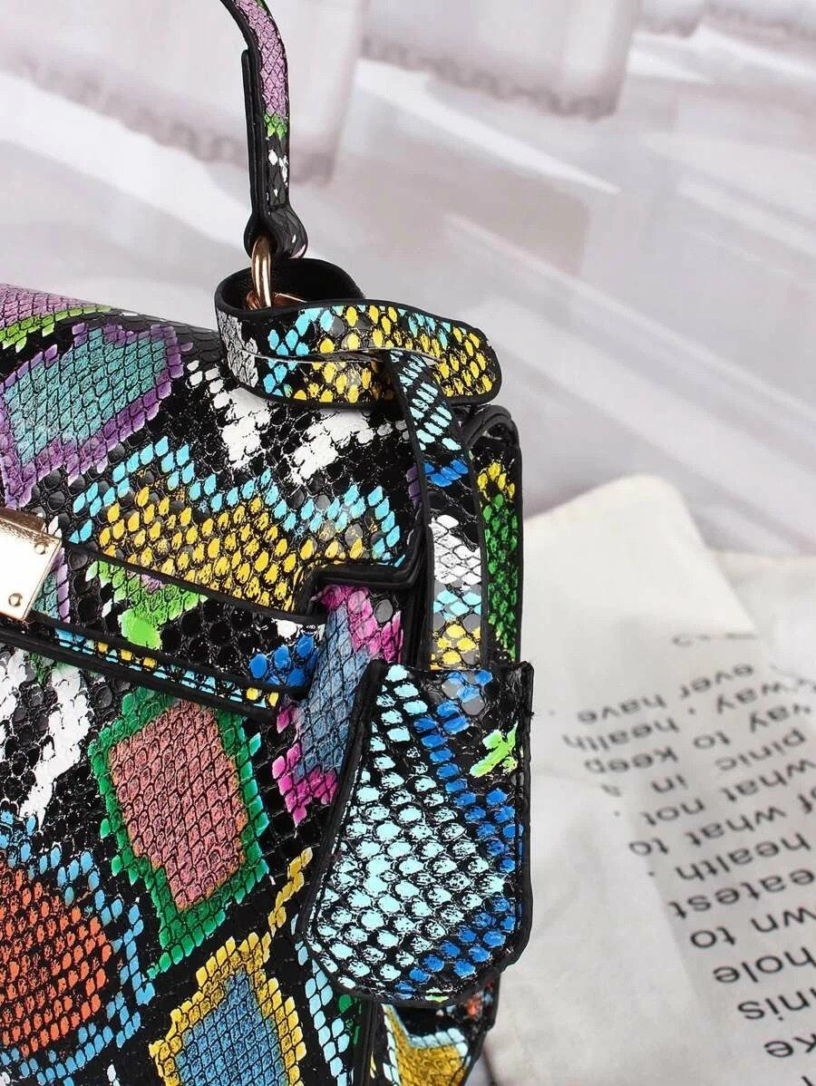 شنطة جلد تمساح ملون شنط وحقائب شنط