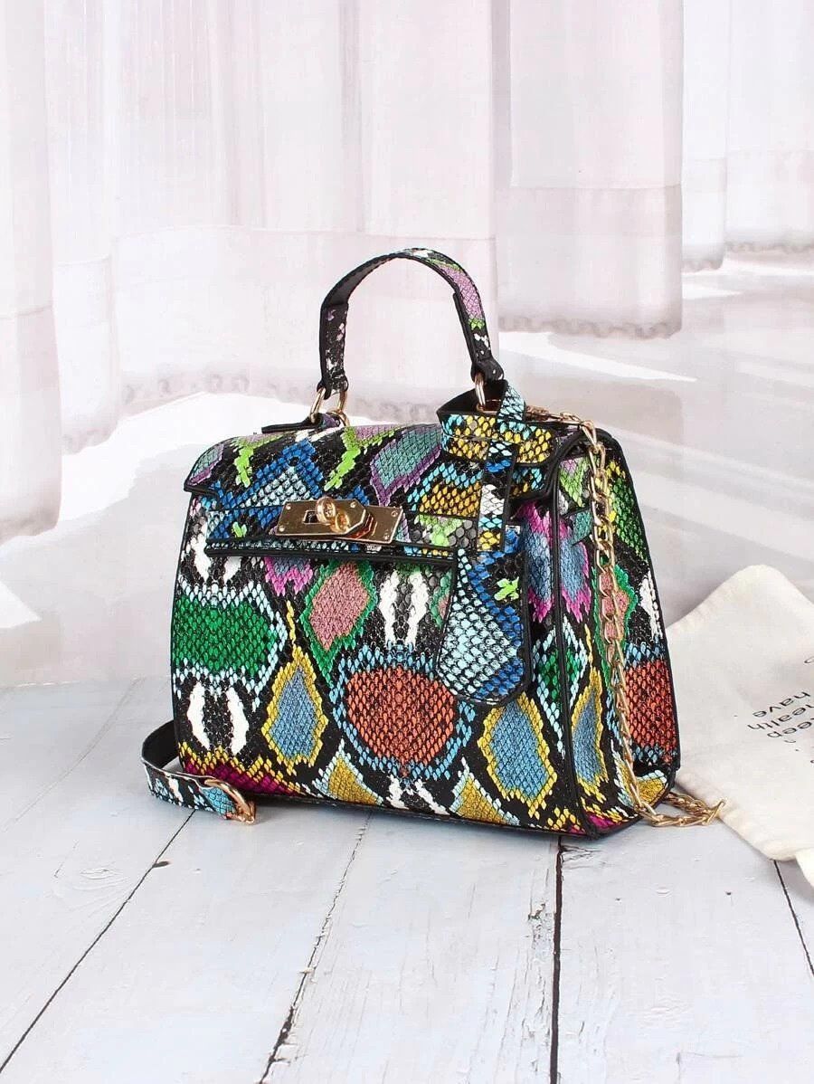 شنطة جلد تمساح ملون شنط وحقائب شنط