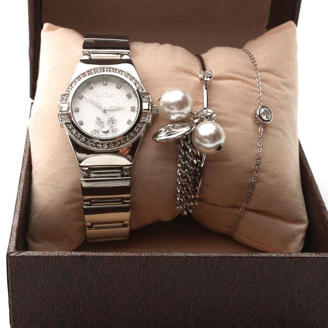 طقم ساعه واسوارتين اطقم ساعات متوفر 2 لون