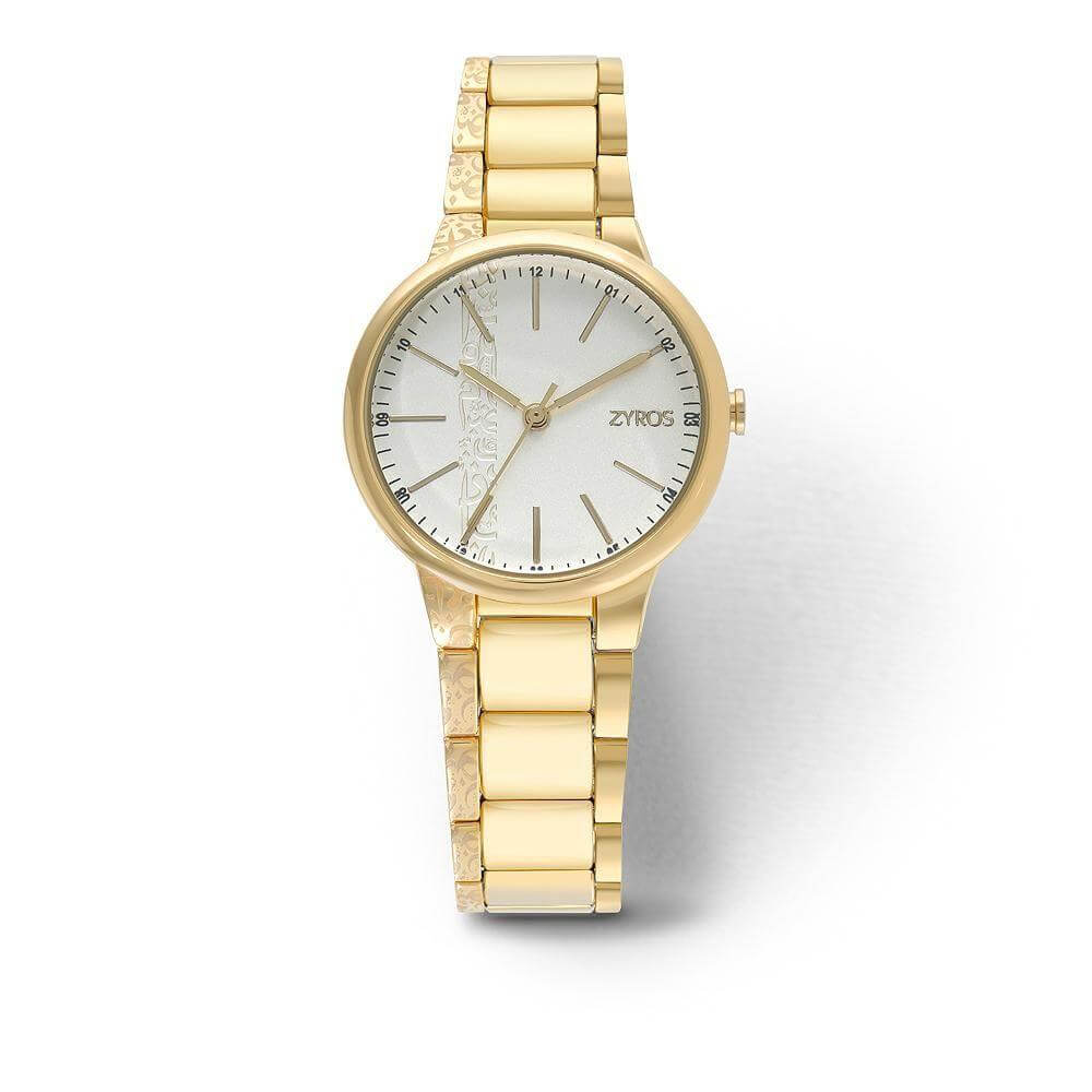 ساعه زايروس اطقم ساعات متوفر 4 لون ذهبي