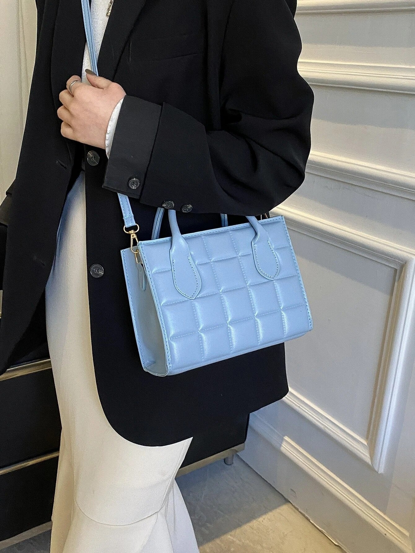 حقيبة مربعة سماوية شنط وحقائب شنط سماوي