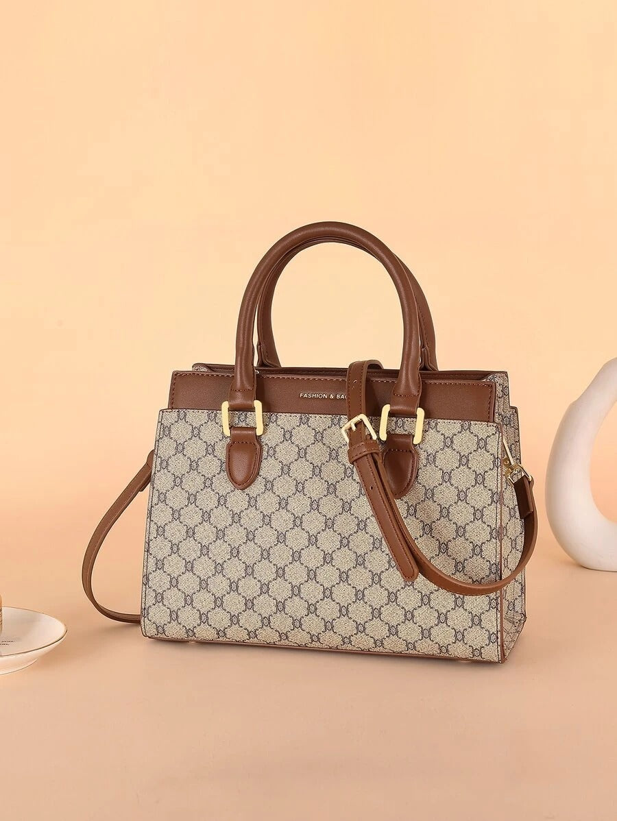 شنطة بمقبض علوي بني كبيرة شنط وحقائب شنط بني