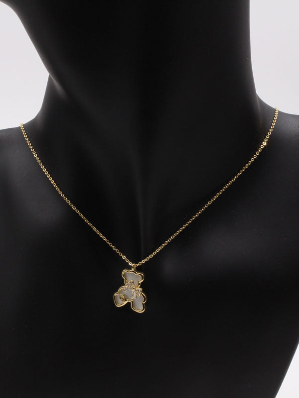 سلسال توس زركون وصدف سلسال دبدوب ذهبي