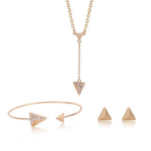 طقم قس ناعم من 3 قطع مطلي ذهب اطقم متوفر 1 لون ذهبي