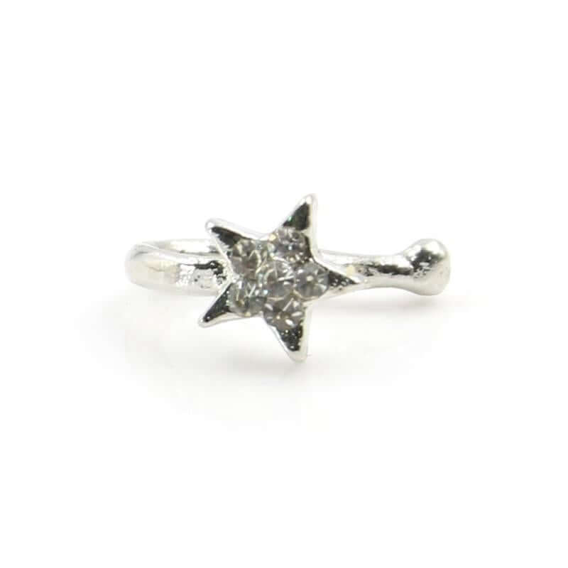 زمام نجمة كريستال كبس زمام متوفر 2 لون فضي