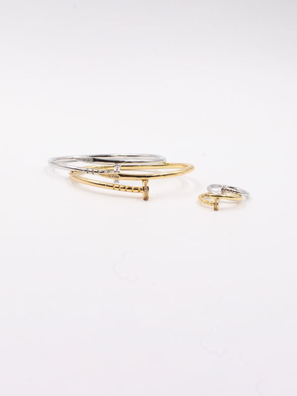 Cartier nail bracelet with ring - أسوارة كارتير مسمار مع خاتم اسواره CARTIER