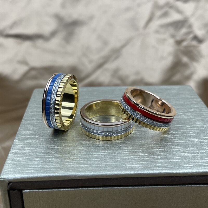 خاتم بوشرون سيراميك خواتم متوفر 3 لون