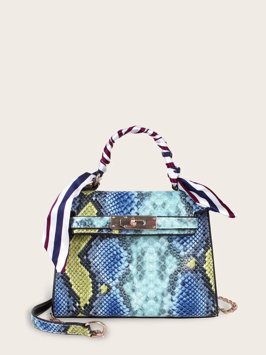 شنطة جلد تمساح ملون شنط وحقائب شنط تركواز