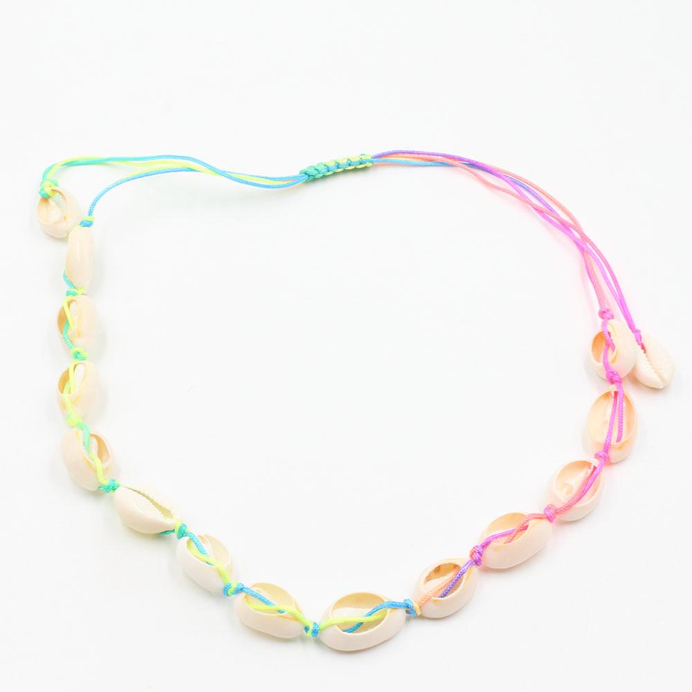 سلسال وعقد اصداف سلسال متوفر 4 لون ملون