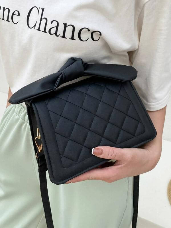 حقيبة ساتشيل فيونكة اسود شنط وحقائب شنط اسود