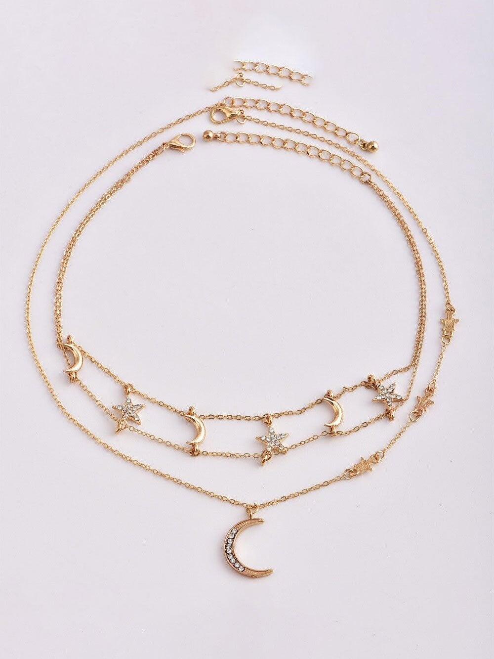 سلسال تشوكر هلال كبير سلسال متوفر 1 لون ذهبي