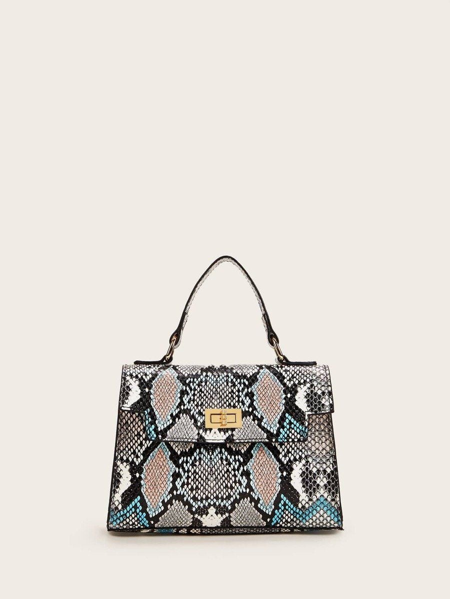 شنطه ملونه جلد ثعبان شنط وحقائب شنط