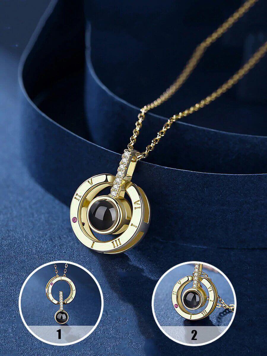 سلسال احبك بمائة لغه مدور سلسال متوفر 3 لون ذهبي