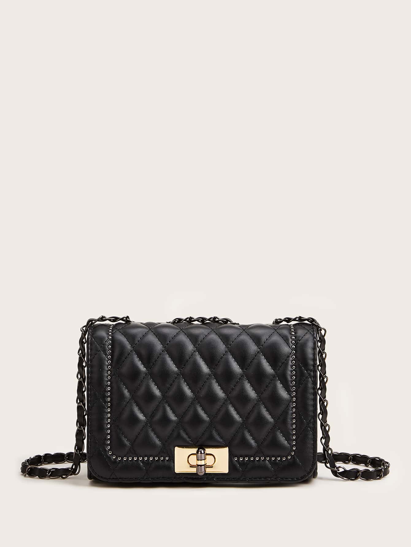 شنطة سكويرز بحزام مشروك اسود شنط وحقائب شنط اسود