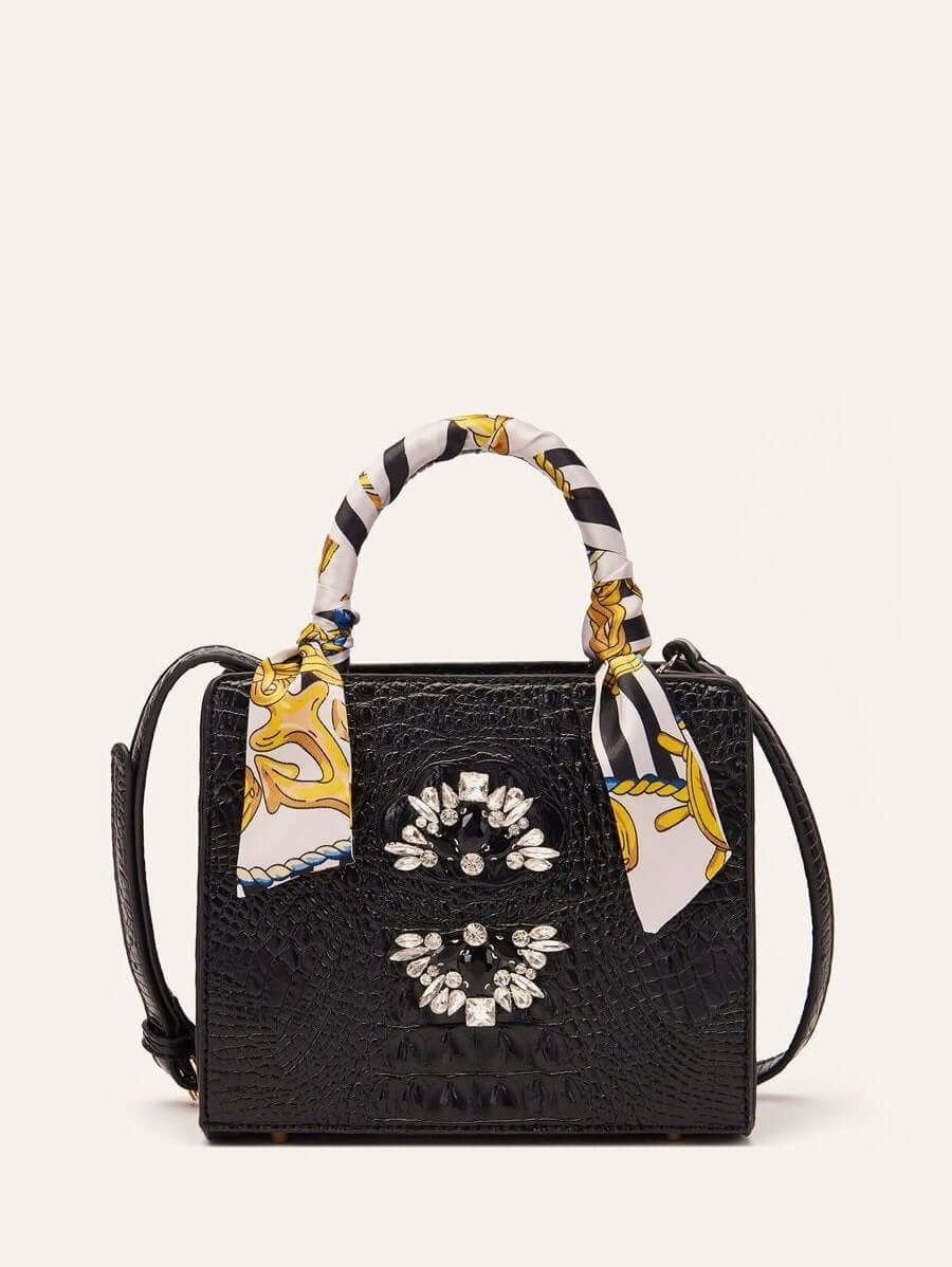 حقيبة ساتشل كرستالات شنط وحقائب شنط اسود